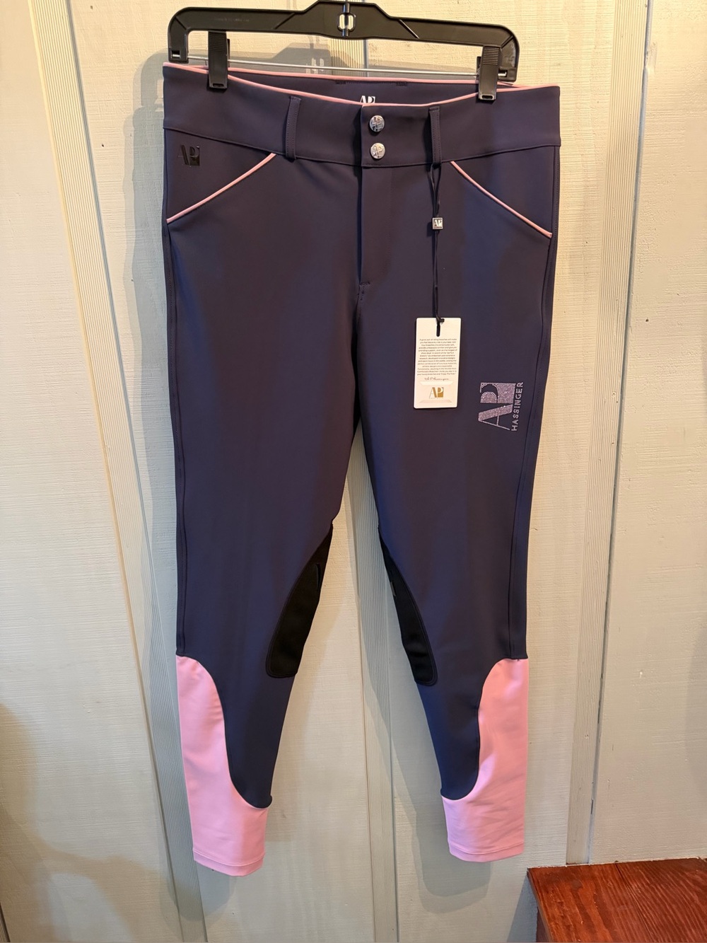 AP Hassinger  Navy and Pink Riding Breeches